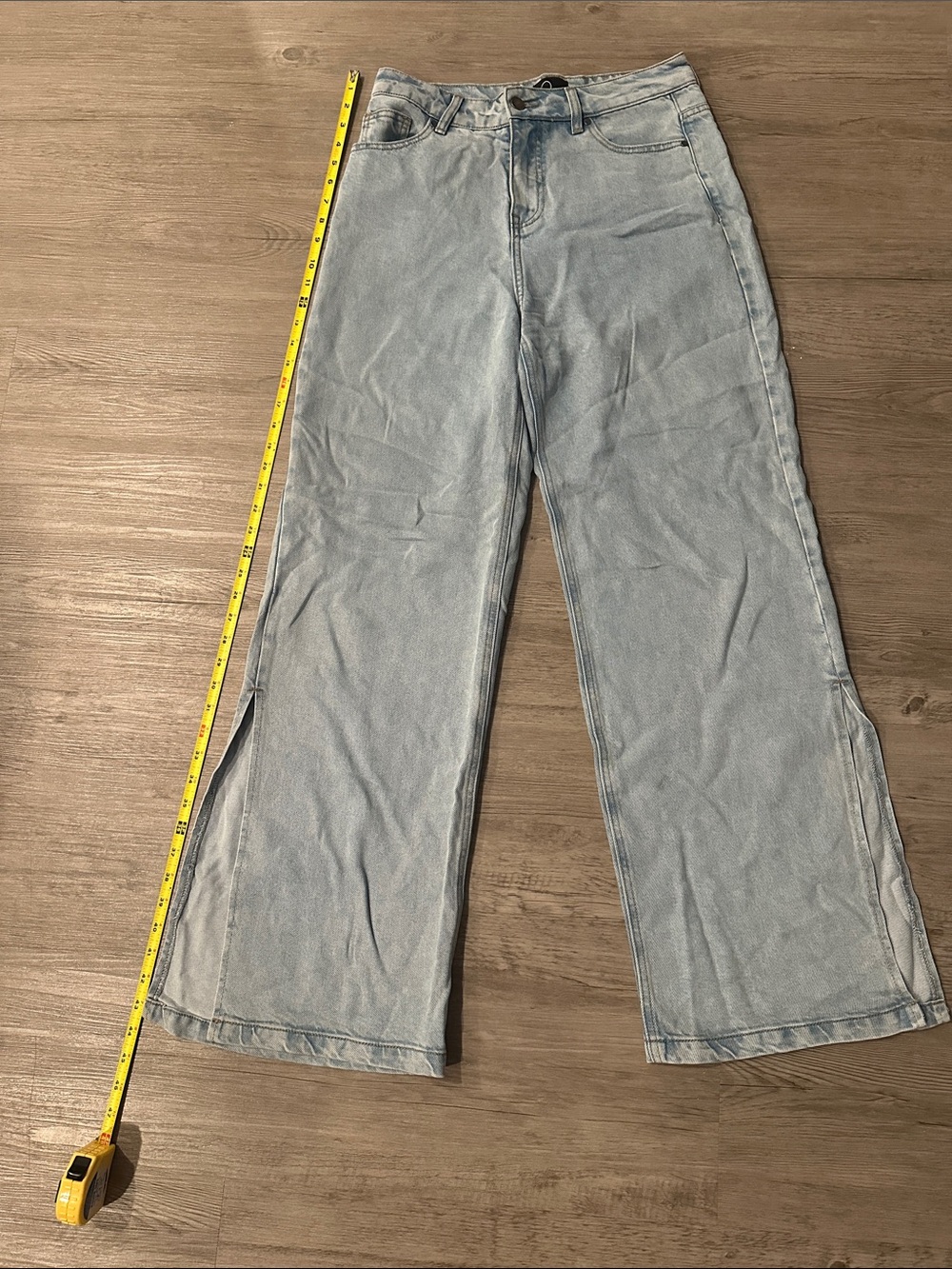 High Rise Light Wash Wide Leg Women’s Jeans